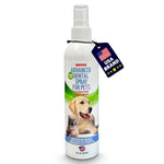 El spray dental para perros elimina el sarro, la placa y refresca el aliento al instante. El aerosol dental más avanzado para dientes saludables, encías y cuidado de la salud bucal