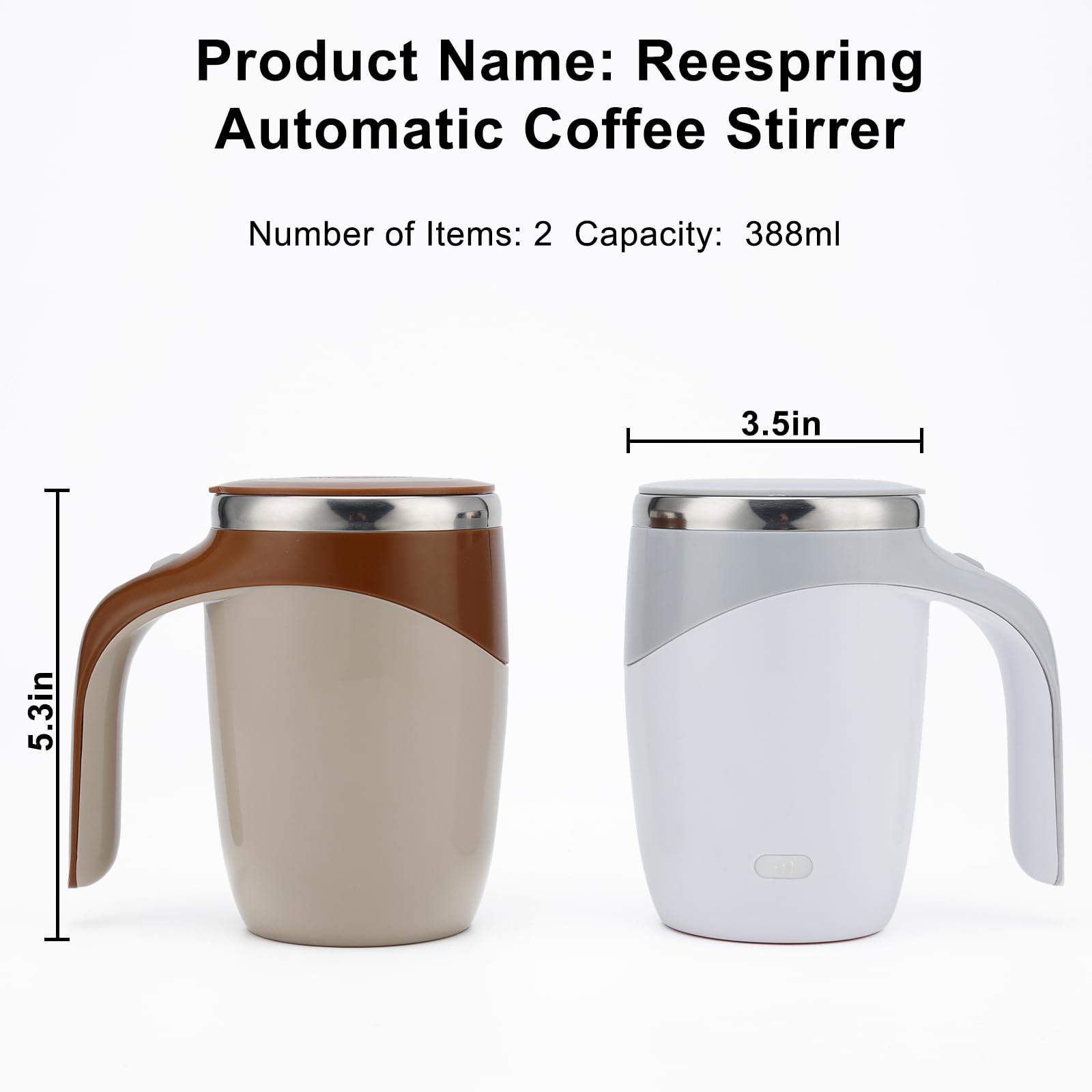 Taza autoagitable, automática, recargable y magnética para café, té, leche, batidos, etc.