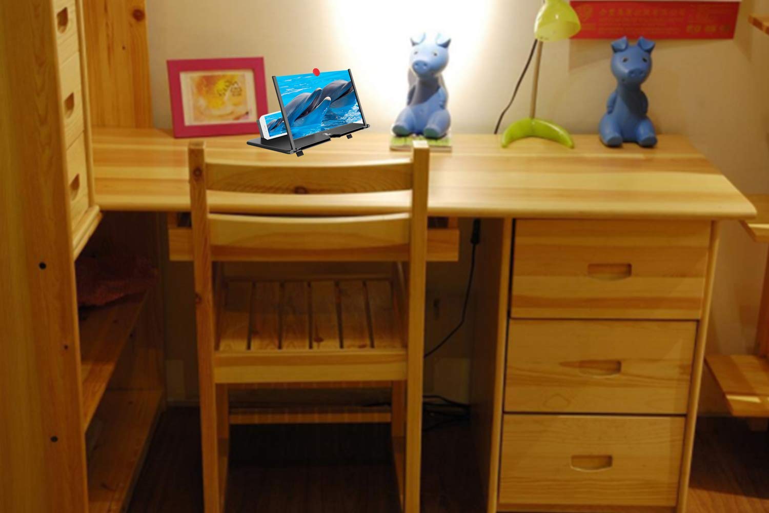 Amplificador de pantalla, compatible con todos los teléfonos inteligentes para películas y videos, proyector de pantalla móvil