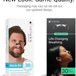 Kit de iniciación de tira nasal para respirar - Aumenta la ingesta de oxígeno, reduce los ronquidos, mejora la calidad del sueño - Resistente al sudor.