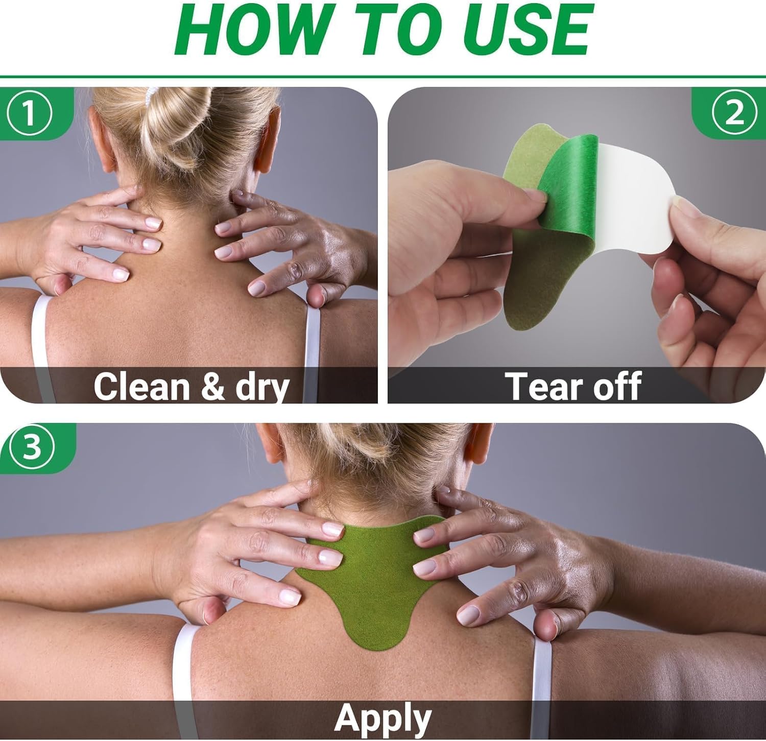 Parches para el dolor de cuello de calor de máxima resistencia a base de hierbas, 8 horas de calor extra fuerte, calentamiento profundo, dolor de articulaciones.