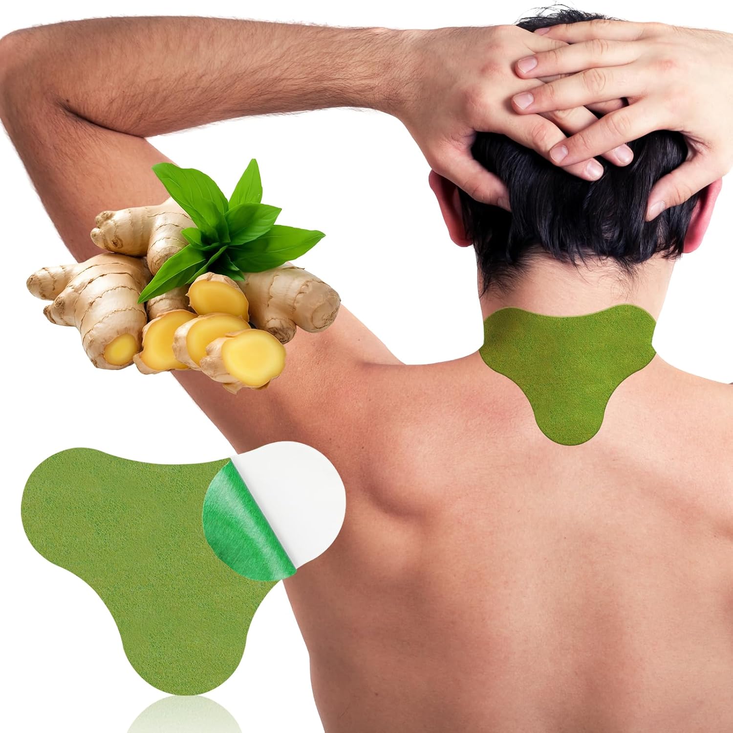 Parches para el dolor de cuello de calor de máxima resistencia a base de hierbas, 8 horas de calor extra fuerte, calentamiento profundo, dolor de articulaciones.