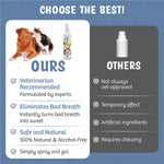 El spray dental para perros elimina el sarro, la placa y refresca el aliento al instante. El aerosol dental más avanzado para dientes saludables, encías y cuidado de la salud bucal