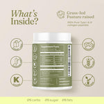 Polvo de péptidos de colágeno hidrolizados - 100% puro, alimentado con pasto y sin sabor para mujeres y hombres - para huesos saludables, articulaciones, cabello y piel