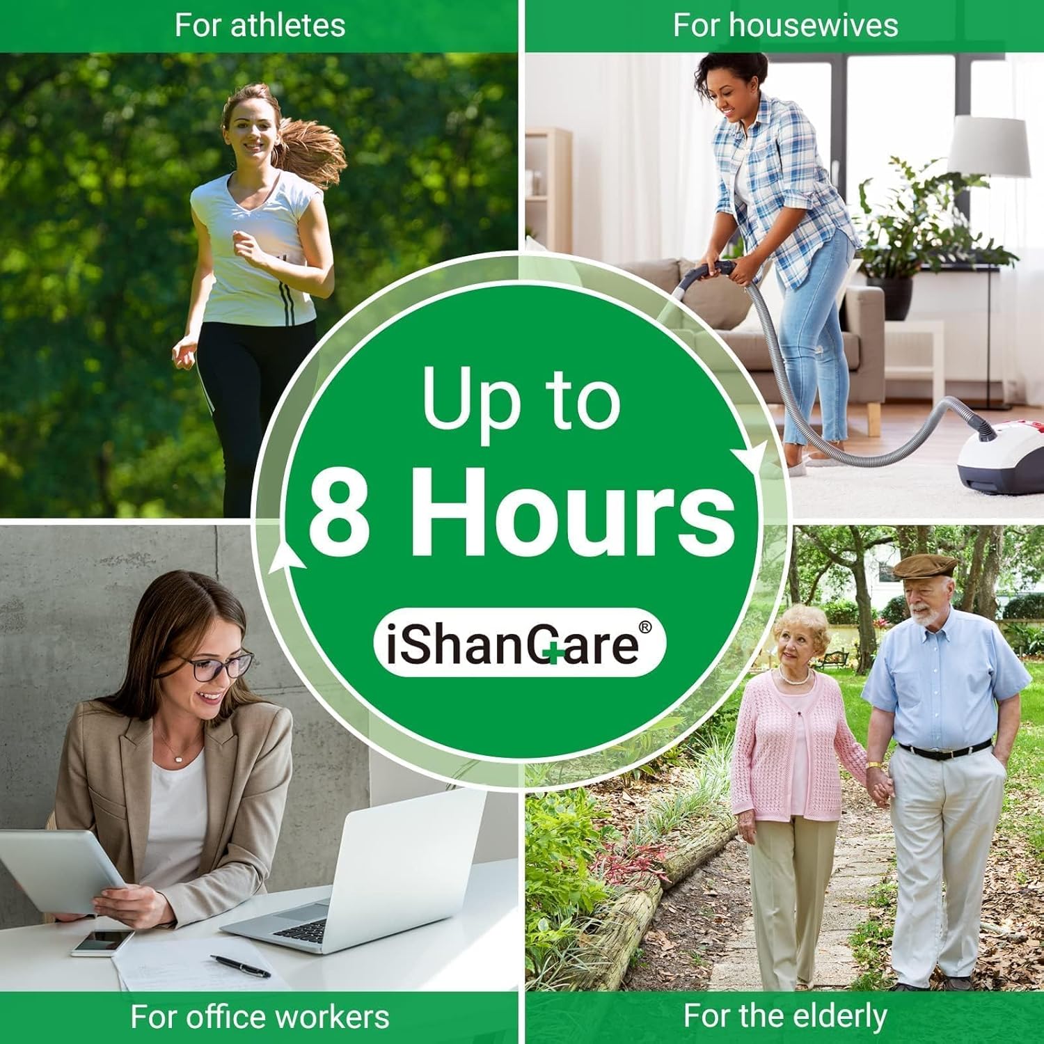 Parches para el dolor de cuello de calor de máxima resistencia a base de hierbas, 8 horas de calor extra fuerte, calentamiento profundo, dolor de articulaciones.