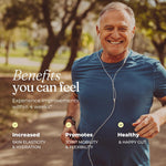 Polvo de péptidos de colágeno hidrolizados - 100% puro, alimentado con pasto y sin sabor para mujeres y hombres - para huesos saludables, articulaciones, cabello y piel